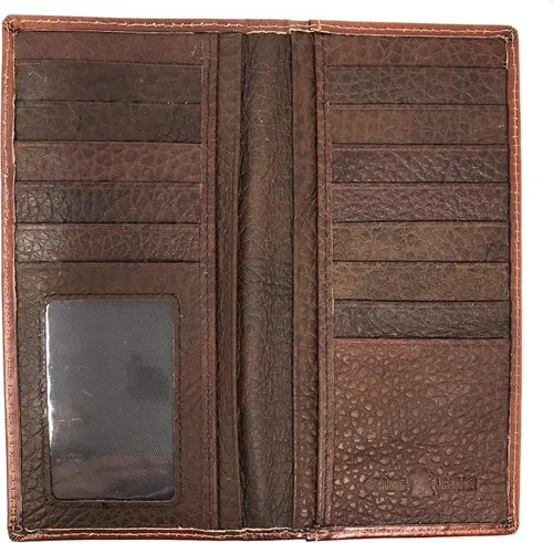 Miniatura 3 de Western - Cartera de piel de vacuno con diseño de estrella solitaria de piel de vaca larga