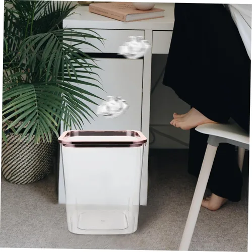 Miniatura 8 de VOSAREA Cesta de basura creativa Oficina Dormitorio Papelera de plástico para mascotas Papelera decorativa para escritorio Material de mascotas