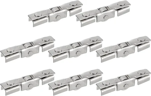 Miniatura 8 de uxcell Rodillo de acero inoxidable para puerta corrediza de patio con rodamientos de rueda de bola para puerta de vidrio, paquete de 2