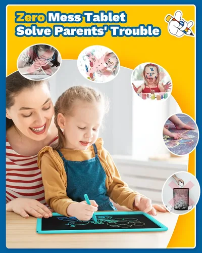 Miniatura 7 de TEKFUN - Tableta de escritura LCD para niños, ideas de regalos para adolescentes y niños, juguetes educativos para niños de 8, 7, 6, 5, 4, 3 años