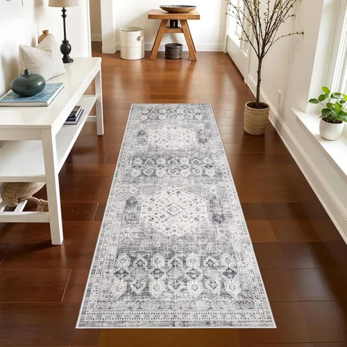 Miniatura 42 de RUUGME Alfombra Pasillera Lavable 2'6x12 - Alfombra de Pasillo con Respaldo Antideslizante Alfombras Resistentes a Manchas para Sala de Estar