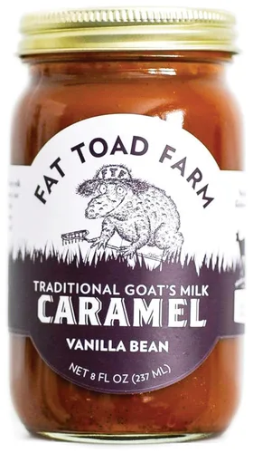 Miniatura 8 de Fat Toad Farm Salsa tradicional de caramelo de leche de cabra/cajeta, bourbon salado, sin gluten, 8 onzas líquidas