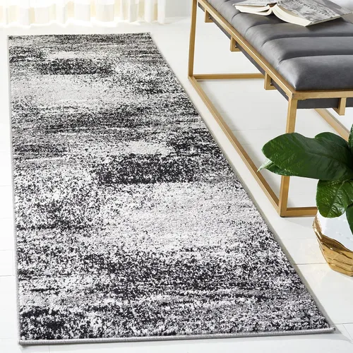 Miniatura 54 de SAFAVIEH, colección Adirondack - Alfombra de 6 x 9 pies, plateada/multicolor, abstracta, moderna, no desprende pelo, de fácil cuidado, para zonas