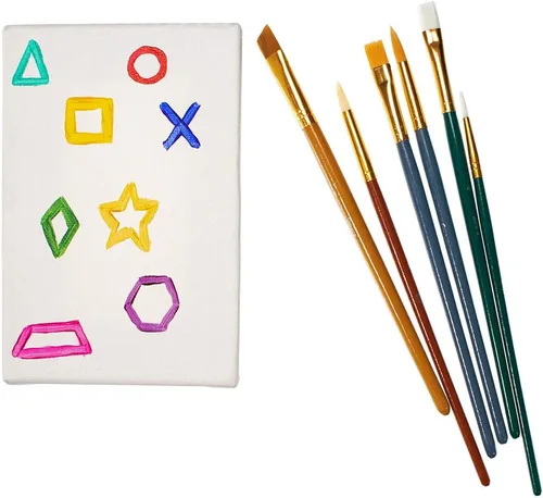 Miniatura 2 de CRAFT COUNTY Paquete de 1 lienzo estirado de gran valor: material fantástico para pintar con acrílico, óleo, colores al óleo mezclables con agua