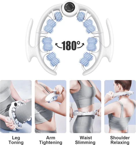 Miniatura 3 de COSTWELL Masajeador de celulitis, rodillo muscular removedor de celulitis, masajeador de tejido profundo de 360° para piernas, cuello, pantorrillas