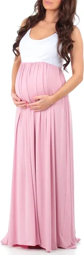Miniatura 2 de Maxi vestido de maternidad sin mangas con pliegues y bloques