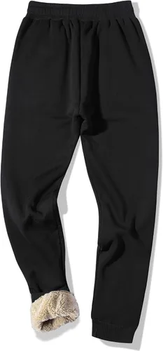 Miniatura 16 de MACHLAB Pantalones deportivos térmicos de forro polar para hombre, pantalones de chándal gruesos y cálidos para invierno