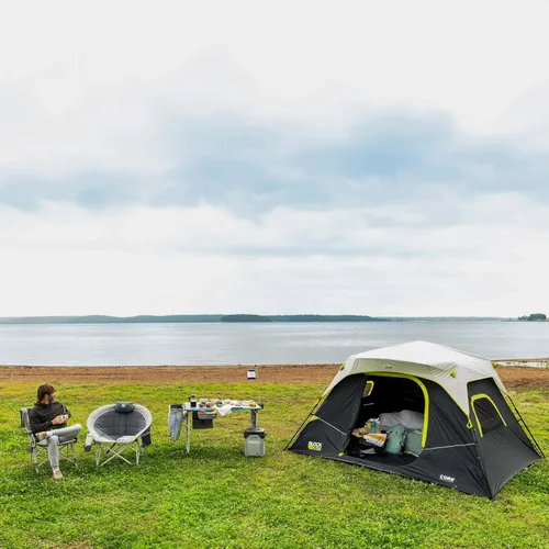 Miniatura 6 de CORE Blackout Instant Cabin Tent Large Family Pop Up Dark Room Tent with Easy Camp Setup Included Storage Pockets for Outdoor Camping Accessories