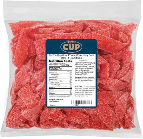Miniatura 12 de By The Cup Berry Blue Sour Belts, bolsa a granel de 1 lb