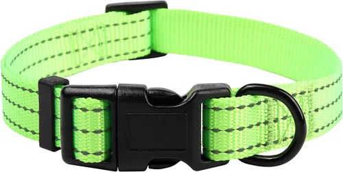 Miniatura 31 de Mile High Life Collar para perro Collares reflectantes de nailon para perros Collares ligeros para cachorros Collares rosados para perros 3