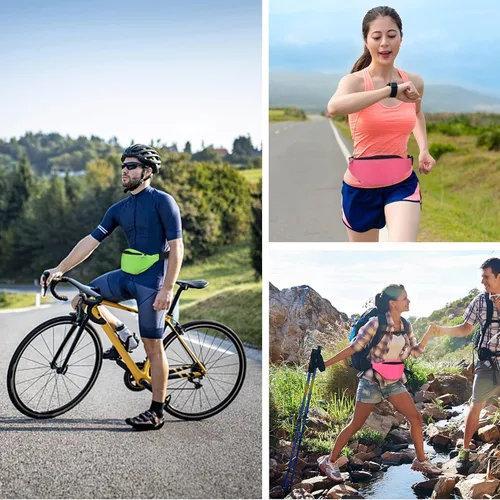 Miniatura 7 de FRIUSATE Riñonera de neón de los años 80 y 90, bolsa de cintura ligera ajustable para viajes, correr, ciclismo, entrenamiento, fiesta rave