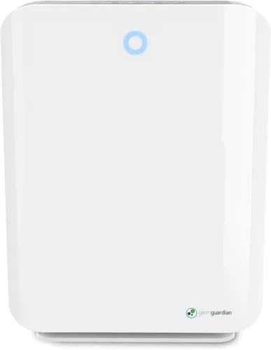 GermGuardian Purificador de aire HEPA para el hogar, habitaciones grandes de hasta 1760 pies cuadrados con filtro de aire HEPA y luz UV-C, cero