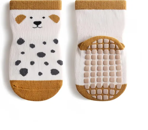 Miniatura 9 de Calcetines para bebé, antideslizantes, mezcla de algodón, elásticos, unisex para niños y niñas, de 0 a 5 años (paquete de 2 pares)