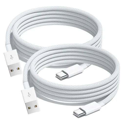 Miniatura 13 de Cable tejido USB A a USB C para iPhone 15/16/16E/17 para iPhone 17Air, 15 16 Pro Max, 15/16 Plus, iPad 10ª generación, iPad Pro 12.9/11, iPad Air