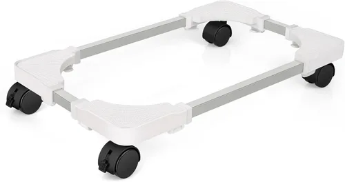 Miniatura 10 de Liitrton Soporte de CPU móvil Soporte de torre ajustable para computadora con 4 ruedas giratorias que se adapta a la mayoría de PC (negro)