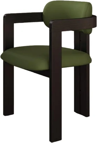 Miniatura 35 de Juego de sillas de comedor de madera, sillas de comedor modernas, silla de cocina tapizada, silla auxiliar de granja con brazos, para sala de estar