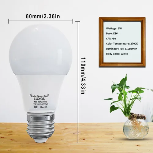 Miniatura 5 de Foco de luz con sensor de movimiento 2700K blanco cálido