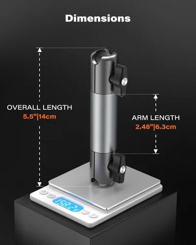 Miniatura 6 de A2C Soporte de iPad resistente para portavasos de automóvil, brazo de aleación de aluminio estable y ajustable de 5.5 pulgadas, soporte de tableta