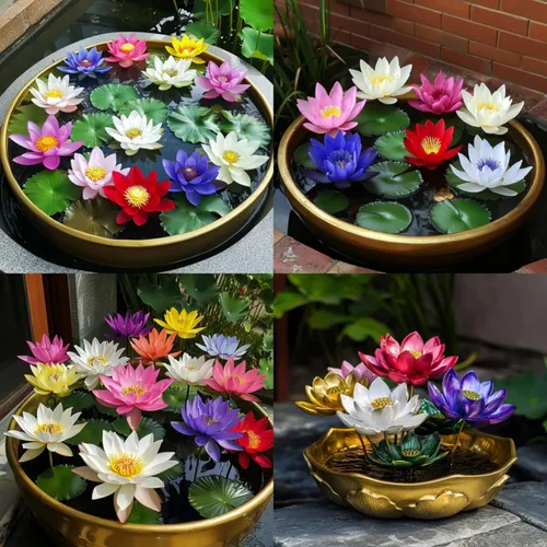 Miniatura 2 de Más de 30 tazones de semillas de loto bonsái para plantar semillas de flores de lirio acuático, semillas de plantas sin OMG, semillas de jardín