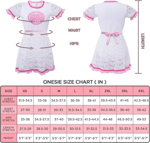 Miniatura 4 de Littleforbig - Mono para bebé con botón ABDL, para enamorado de pañales