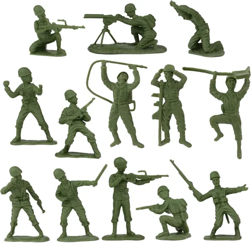 Miniatura 3 de BMC Toys - Soldados de plástico de la Segunda Guerra Mundial, invasión de Normandía, 114 piezas en caja