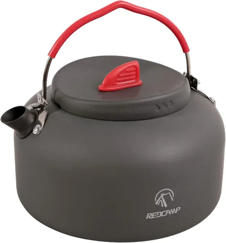 Miniatura 11 de REDCAMP Mini hervidor de agua al aire libre de 0.8L, olla de agua de aluminio con bolsa de transporte, caldera de té ligera compacta