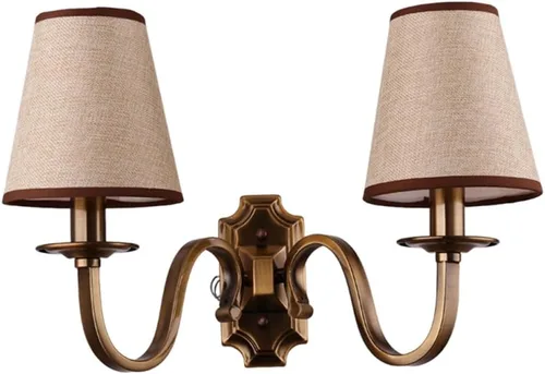 Miniatura 9 de Aiwen Vintage moderno aplique de pared lámpara de pared lámpara de pared de latón macizo accesorio 2 luces
