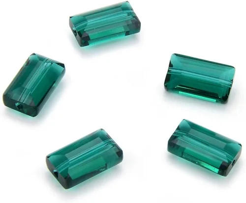 Miniatura 19 de 25 piezas Adabele cuentas austriacas de cristal facetado de 14 mm, rectangulares sueltas, amatista, compatibles con cristales Swarovski Preciosa