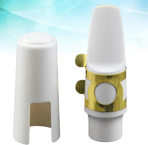 Miniatura 3 de EXCEART Cabeza de saxofón alto (blanco, resina, 1 unidad)