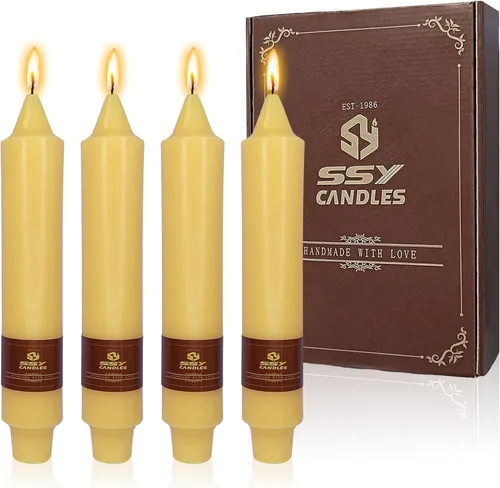 Miniatura 23 de Candelabros cortos de 5 pulgadas con velas cónicas verde oscuro, 4 piezas para cena, hogar, boda, fiesta, decoración
