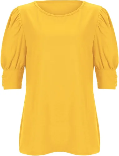 Miniatura 3 de Camiseta de manga corta para mujer, cuello redondo, holgada, casual, de manga corta, para mujer
