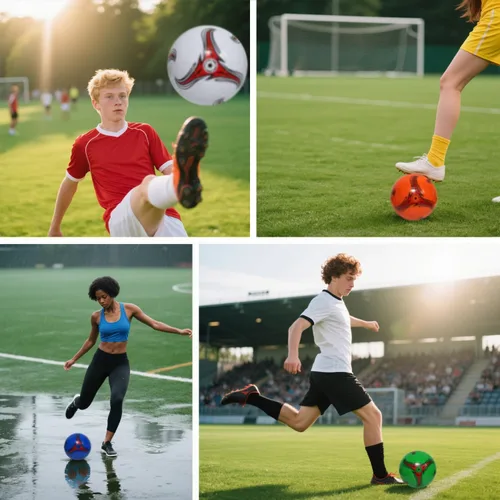 Miniatura 6 de Youlina Paquete de 6 pelotas de fútbol de Navidad desinfladas con bomba, pelotas de fútbol a granel, pelotas de fútbol clásicas con bolsa deportiva