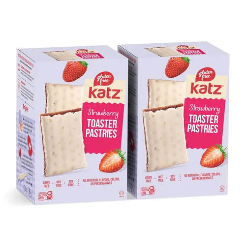 Miniatura 19 de Katz Gluten Free Pasteles tostadores de canela sin escarchar. Bocadillos escolares. Libre de lácteos, cacahuetes, nueces de árbol y sésamo, sin