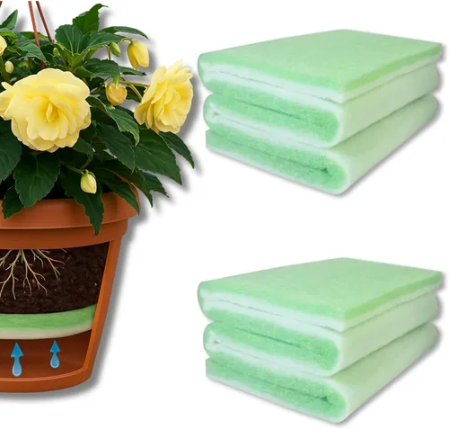 2 piezas (47.2 x 11.8 pulgadas) insertos extragruesos para macetas, relleno ligero para macetas, almohadilla de protección de raíces cortada para