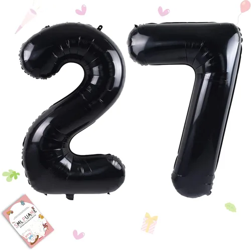 Miniatura 19 de Globos de números de 40 pulgadas del 0 al 9 dorados grandes del número 0, globos digitales para suministros de decoración de celebración de fiesta
