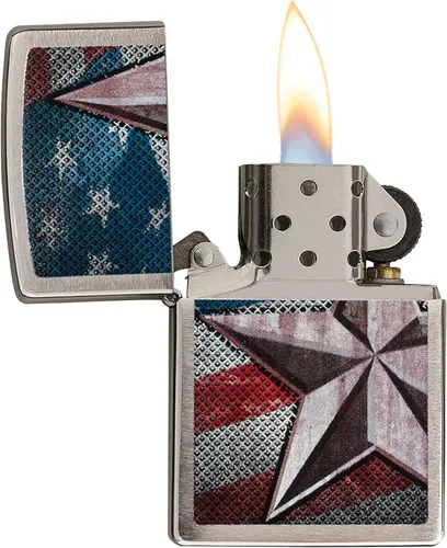 Miniatura 3 de Zippo encendedores con la bandera de EE. UU.