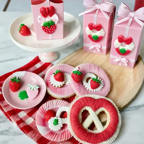 Miniatura 6 de Molde de fresa 3D para hornear DIY de silicona para fondant de frutas, molde de chocolate para cupcakes, tartas, decoración de pastel de gelatina