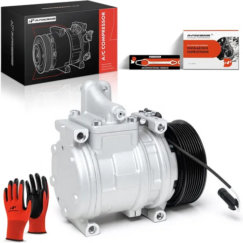 Miniatura 10 de A-Premium Compresor de A/C con embrague compatible con John Deere 3200 3215 3220 3400 3415 3420 3800, tipo 10PA15C