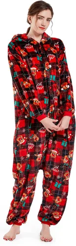 Miniatura 2 de DELEY Adults Unisex Onesie Halloween Costumes Animal Cosplay Pajamas Warm Sleepwear Homewear