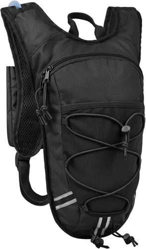 Miniatura 12 de Mochila de Hidratación Ligera con Depósito de Agua de 2L para Correr, Ciclismo, Senderismo – Mochila de Agua Antirrobo con Soporte para Teléfono