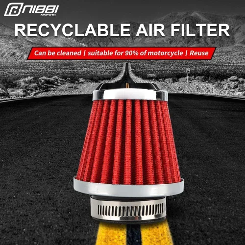 Miniatura 2 de NIBBI Filtro de aire universal para motocicleta, filtros de aire universales para motocross, 1.378 in, para motocross, pit bike, mini bicicleta