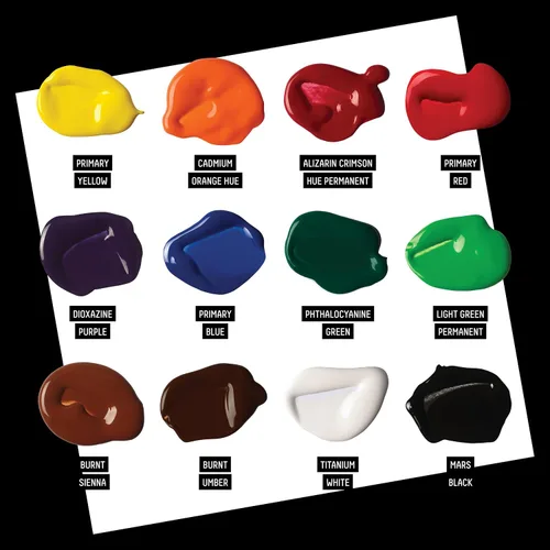 Miniatura 3 de Liquitex BASICS - Pintura acrílica fluida, 6 botellas de 4.0 fl oz (4 onzas)