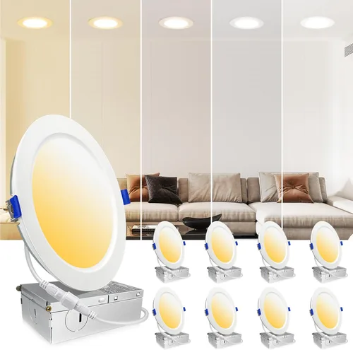 Miniatura 12 de LTBLIGHT Paquete de 4 luces LED empotrables de 6 pulgadas, 16 W MAX.2000LM Eqv.200W, 2700K/3000K/3500K/4000K/5000K seleccionables, luces empotrables