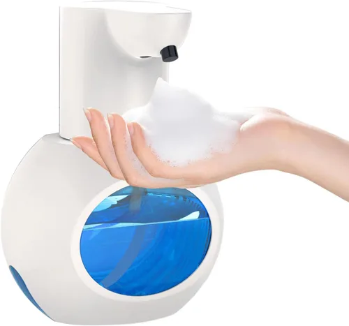Miniatura 8 de Dispensador automático de jabón espumoso de 15 oz/420ml, desinfectante de manos espumoso, soporte de pared sin contacto con 4 niveles, dispensador