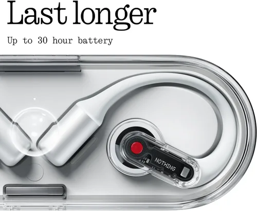 Miniatura 8 de Nothing Auriculares de oído (abierto) ultraligeros con ganchos ajustables para los oídos, conexión multipunto Bluetooth auriculares con tecnología