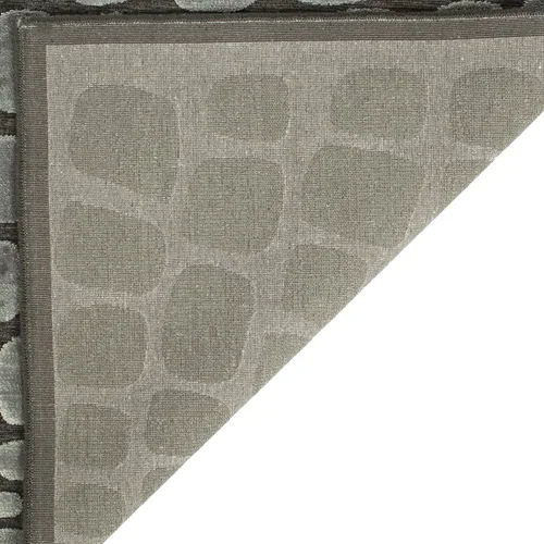 Martha Stewart x SAFAVIEH Colección de alfombras de área, 2 pies 5 pulgadas x 7 pies 6 pulgadas, color antracita, viscosa, ideal para sala de estar,