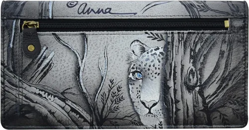 Miniatura 2 de Anna by Anuschka Cartera de mano de cuero genuino pintada a mano para mujer