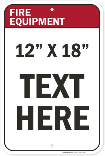 Miniatura 59 de Primer letrero de seguridad personalizado, letrero ANSI, compatible con Osha, 12 x 18 pulgadas, HDPE de 55 mil de grosor