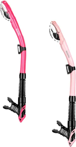 Miniatura 23 de Aegend - Esnórquel seco para buceo para adultos y jóvenes - Equipo de snorkel con válvula seca superior, perfecto para snorkel, buceo libre, Verde