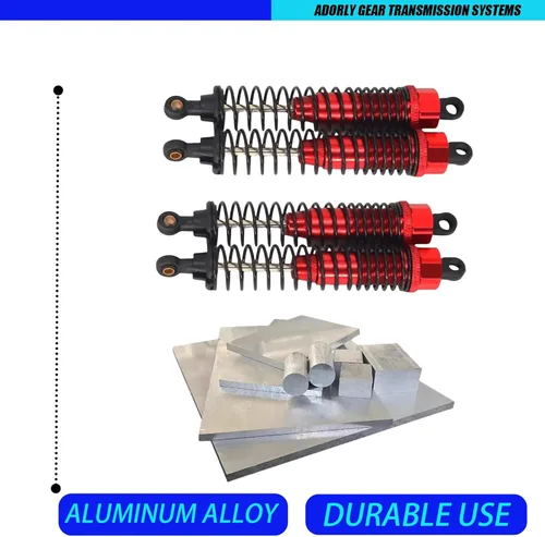 Miniatura 4 de 4 piezas de amortiguadores Rc de aluminio para 1/10 Redcat Blackout Parts Xte Pro, Xte, Xbe Pro, Xbe, Sc Pro, Sc Upgrades Shocks Rojo